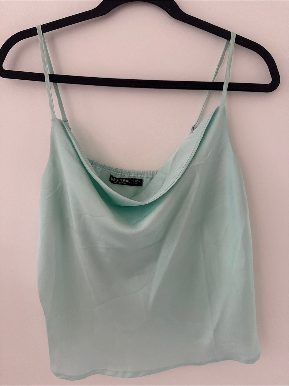Nasty Gal Mint Green Cowl Neck Camisole